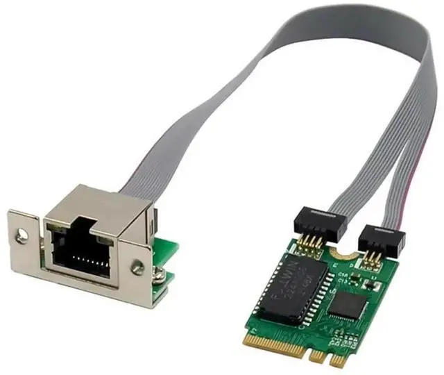 Alt view image 3 of 4 - JAENFONG Mini PCIE Network Card M.2 A+E To RTL8111F Gigabit Ethernet Card Single Port RJ45 Ethernet Network Card