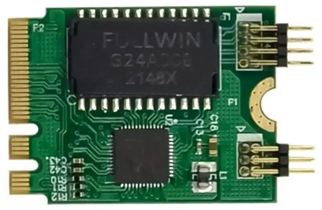 Alt view image 4 of 4 - JAENFONG Mini PCIE Network Card M.2 A+E To RTL8111F Gigabit Ethernet Card Single Port RJ45 Ethernet Network Card