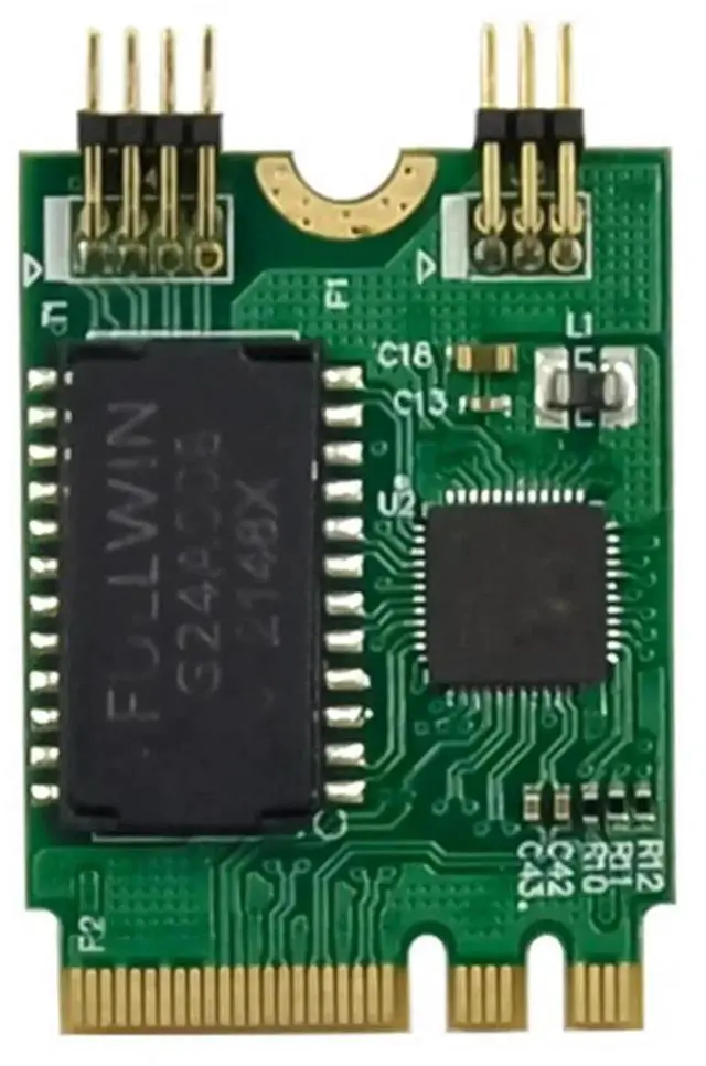 Alt view image 2 of 4 - JAENFONG Mini PCIE Network Card M.2 A+E To RTL8111F Gigabit Ethernet Card Single Port RJ45 Ethernet Network Card