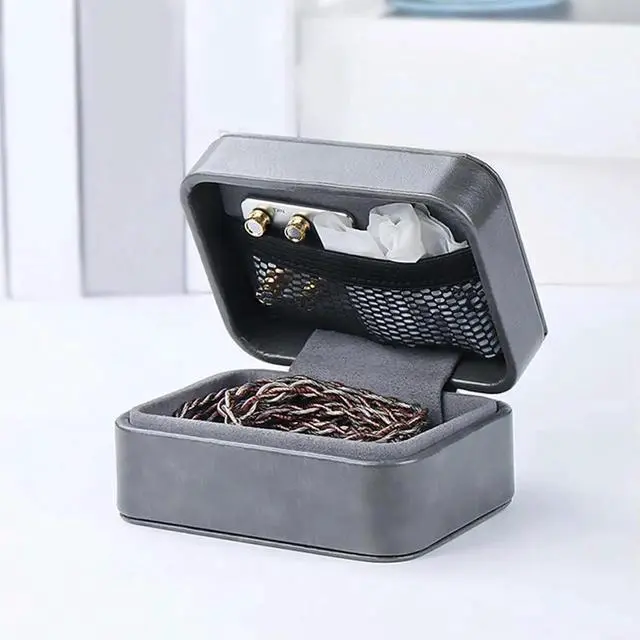 Alt view image 3 of 3 - JAENFONG Earphone Carrying Case Holder Automatic Magnetic Closure Mini Bag Waterproof for Wired Earbuds USB Cable Wall Charger