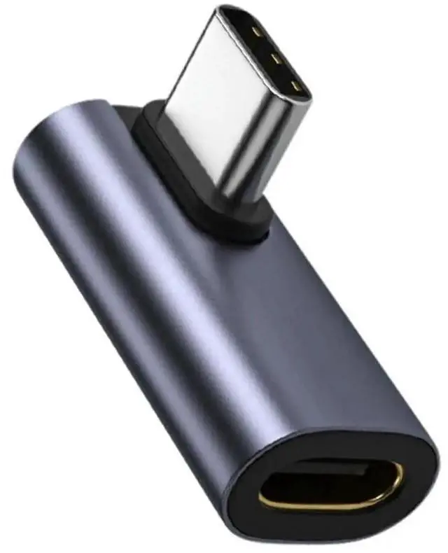 Main image of JAENFONG 90 Degree Right Angle USB C Extension Adapter Connector USB Type C 3.1 Male to Female Extender Aluminum Alloy Extended Converter