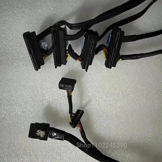Alt view image 3 of 3 - JAENFONG For T320 T420 Workstation Power Supply Cable 0NFJ71 NFJ71 Server Cold Disk SAS Hard Disk Data Connection Cable