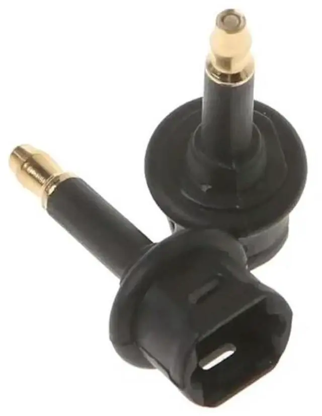 Alt view image 3 of 3 - JAENFONG Toslink Female To 3.5mm Male Mini Plug Digital Optical Adapter Converter 2-pack