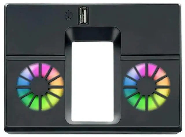 Main image of JAENFONG Vertical Cooling Fan with Dual Fans and USB Port Host Cooling Fan RGB Colorful External Cooler for Xbox Series X Host Console