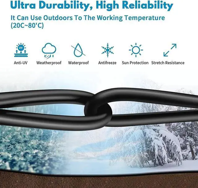 Alt view image 4 of 7 - Cat 8 Ethernet Cable, 30ft Heavy Duty High Speed Internet Network Cable, Professional LAN Cable, 26AWG, 2000Mhz 40Gbps with Gold Plated RJ45 Connector, Shielded in Wall, Indoor&Outdoor