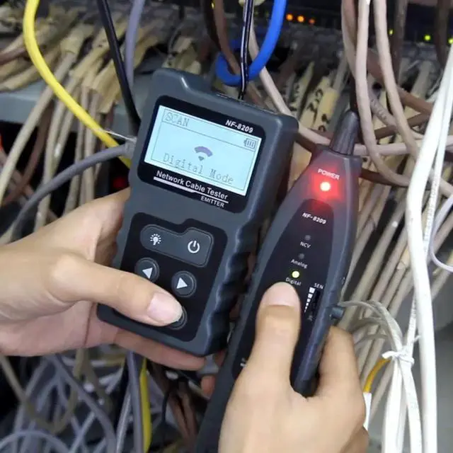 Alt view image 5 of 7 - Advanced Network Cable Tester With PoE& NCV & Lamp For CAT5e/CAT6/CAT6a, Multifunction Wire Tracker Cable Tester For Tracker Underground Telephone Line Finder Home Repair