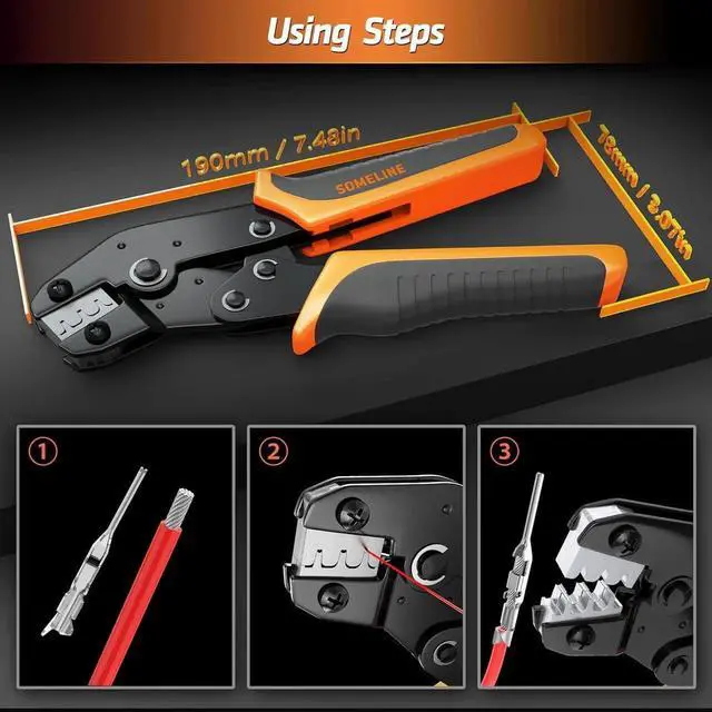 Alt view image 5 of 7 - Crimp Tool Connector Kit, JST-XH/SM/SYP 2.5mm and Dupont 2.54mm Connector Set, 27 Types of Connectors, 30-20 AWG Ratcheting Crimper for JST Series,KF2510,Molex,AMP EI Series