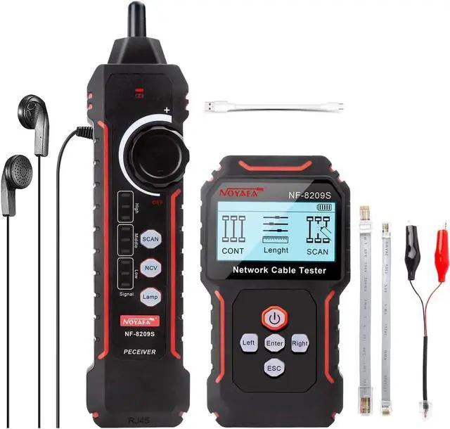 Main image of Advanced Network Cable Tester with PoE& NCV,Cable Length Test,Port Flashing,Multifunction Anti Interference Scanning Modes Wire Tracker