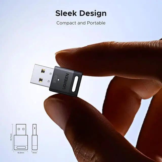 Alt view image 5 of 6 - UGREEN USB Bluetooth Adapter for PC, Bluetooth 6.0 Dongle Receiver EDR & BLE, Plug & Play for Windows 11/10/8.1, for Headphone/Keyboard/Mouse/Speakers/Printer