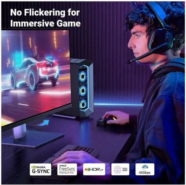 Alt view image 7 of 7 - UGREEN 16K DisplayPort Cable 2.1 [VESA Certified] DP2.0 40Gbps Support 8K@240Hz 4K@240Hz HDR, HDCP, DSC 1.2a, Braided Display Port Cable Cord Compatible FreeSync G-Sync Video Card Monitor, 6.6FT