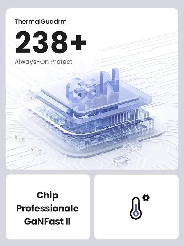 Alt view image 2 of 7 - UGREEN 30W USB C Charger for iPhone 17, Nexode Foldable GaN PPS Compact Fast Wall Charger Block, USB-C Power Adapter for iPhone 17/16/15/14, Galaxy S25/S24/S23/S22 (Black)