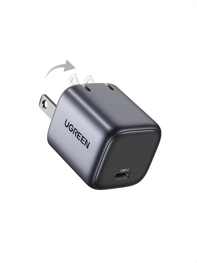 Main image of UGREEN 30W USB C Charger for iPhone 17, Nexode Foldable GaN PPS Compact Fast Wall Charger Block, USB-C Power Adapter for iPhone 17/16/15/14, Galaxy S25/S24/S23/S22 (Black)