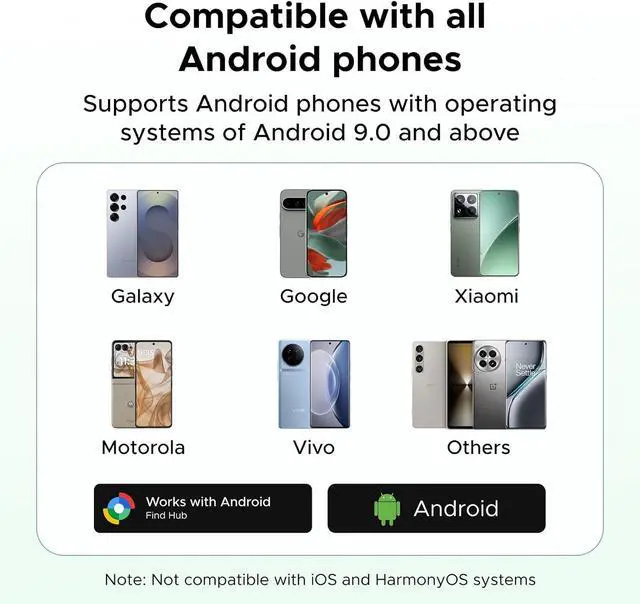 Alt view image 2 of 7 - UGREEN FineTrack Slim Smart G Bluetooth Tracker (Android Only), 5 Year Battery Life Google Smart Tracking Tag Work with Find Hub App, IP68 Waterproof Wallet Finder for Android 1.7mm Ultra-Slim