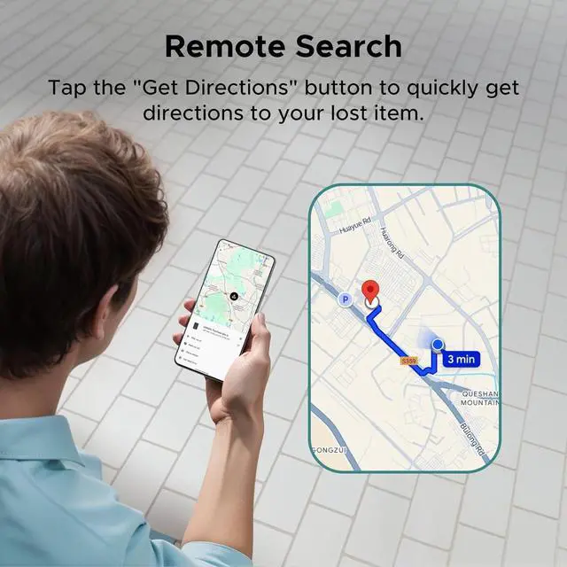 Alt view image 3 of 7 - UGREEN FineTrack Slim Smart G Bluetooth Tracker (Android Only), 5 Year Battery Life Google Smart Tracking Tag Work with Find Hub App, IP68 Waterproof Wallet Finder for Android 1.7mm Ultra-Slim
