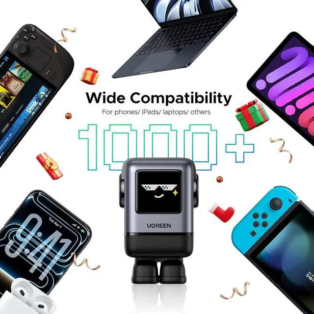 Alt view image 7 of 7 - UGREEN Uno 100W USB C Charger, Nexode 4-Port GaN Charger Compact Fast USB C Power Adapter for MacBook Pro/Air 2025, iPad Pro, iPhone 17 Pro, Galaxy S25 Ultra, Pixel 10, Steam Deck, ROG Ally