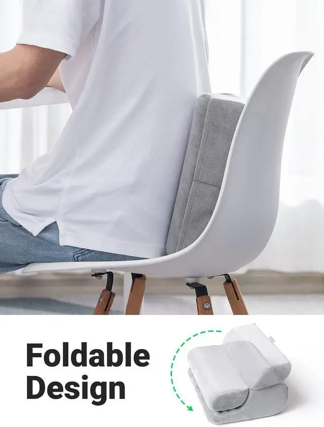 Alt view image 5 of 7 - UGREEN Tablet Pillow Stand for Lap Soft Holder Bed with 3 Viewing Angles Adjustable Home Office Accessories Compatible with iPad Pro 13 12 11 10.5 Air Mini 5 4 3 2 Phone 16 15 14 E-Reader Grey
