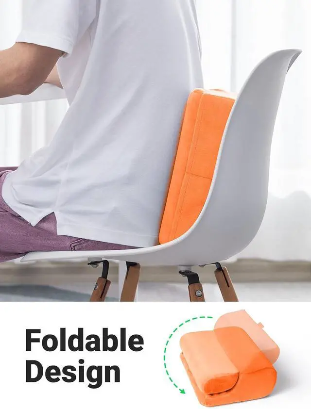 Alt view image 3 of 7 - UGREEN Tablet Pillow Stand for Lap Soft Holder Bed with 3 Viewing Angles Adjustable Home Office Accessories Compatible with iPad Pro 13 12 11 10.5 Air Mini 5 4 3 2 Phone 16 15 14 E-Reader Orange