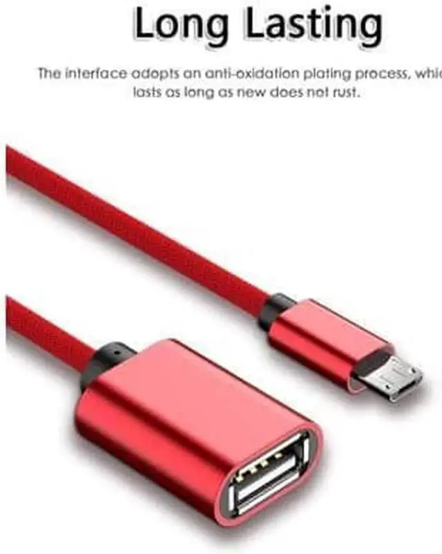 Alt view image 6 of 6 - JAENFONG Micro USB Male To OTG Adapter Cable USB OTG Adapter Cable USB Female To Micro USB Male Converter Otg Adapter Cable