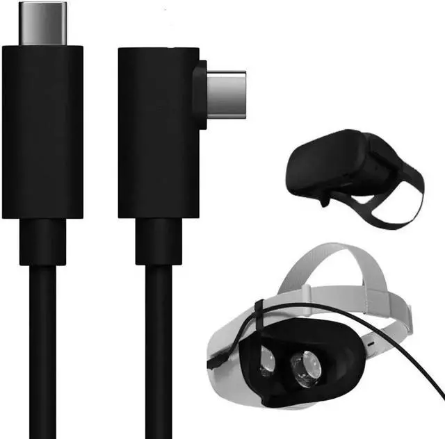 Main image of JAENFONG USB C to USB C VR Link Cable 16ft / 5M, for Oculus Quest Link Cable, High Speed Data Transfer & Fast Charging USB C Cable Compatible for Oculus Quest Headset and Gaming PC