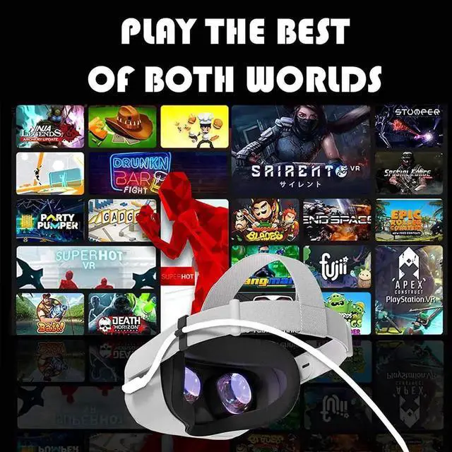 Alt view image 3 of 7 - JAENFONG for Oculus Quest 2 VR Headset Link Cable 16ft, USB 3.0 to USB C High Speed Data Transfer & Fast Charging Cable, USB C 3.2 Gen 1 Extension Cable for VR Headset and Gaming PC (16feet, 5M)