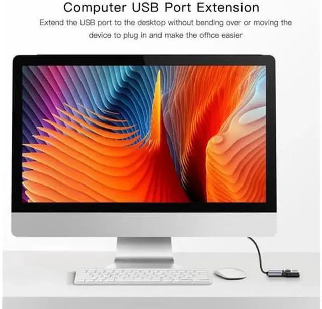 Alt view image 2 of 7 - JAENFONG USB Extension Cable Type A Male to Female USB 3.0 Extension Cord High Data Transfer Compatible with Webcam GamePad USB Keyboard Flash Drive Hard Drive Printer 3.3FT