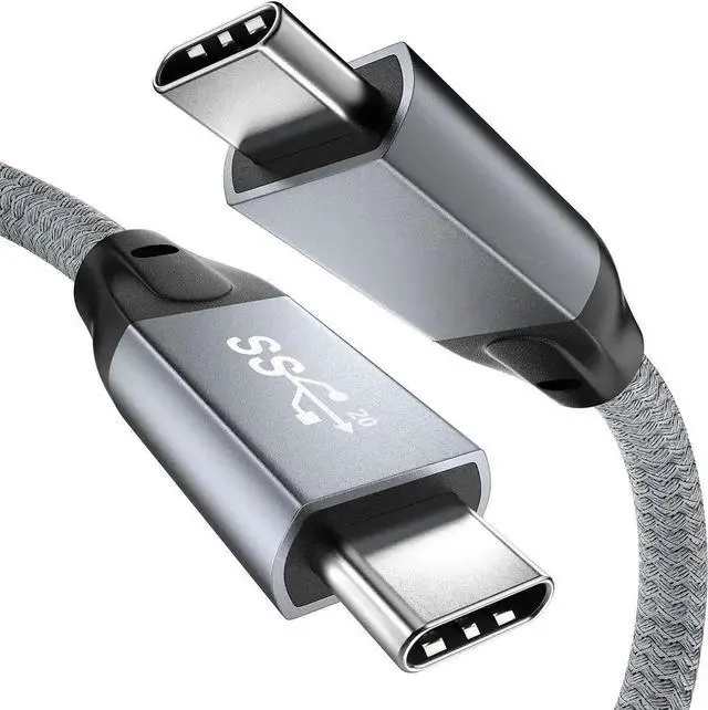Main image of JAENFONG USB C to USB C 3.2 Cable 3.3FT/1M, 100W & 20Gbps USB 3.2 Gen 2X2 Cable, 4K @60Hz Video Cord with E-Marker for Thunderbolt 3/4, iMac, MacBook, Dell XPS, iPad Pro, Galaxy S21, Switch etc 3.3Fee