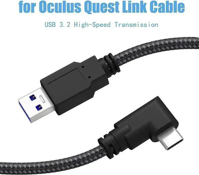 Alt view image 2 of 7 - USB 3.0 A to C VR Link Cable for Oculus Quest 2 20ft / 6M, USB C 3.2 Gen1/ 5Gbps Oculus Quest 2 Link Cable, Fast Charging & PC Data Transfer Compatible for Oculus Quest 1 / Quest 2 Headset Link Cord