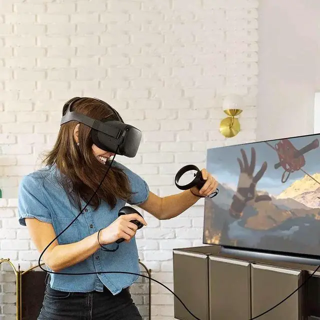 Alt view image 5 of 7 - USB 3.0 A to C VR Link Cable for Oculus Quest 2 20ft / 6M, USB C 3.2 Gen1/ 5Gbps Oculus Quest 2 Link Cable, Fast Charging & PC Data Transfer Compatible for Oculus Quest 1 / Quest 2 Headset Link Cord