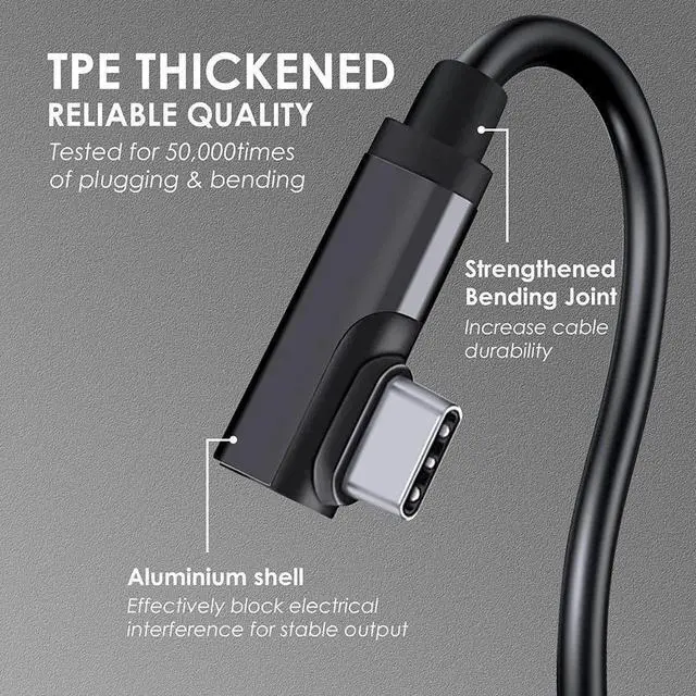 Alt view image 5 of 7 - for Ocu-lus Quest 2 Link Cable, 16ft/5M VR Headset Cable for Me-ta Quest 3S/3/2/Quest 1, USB 3.0 Type C to USB Type C, Compatible for Ocu-lus Quest 3/3S/2/1 Data Transfer Charging Cord for Gaming PC
