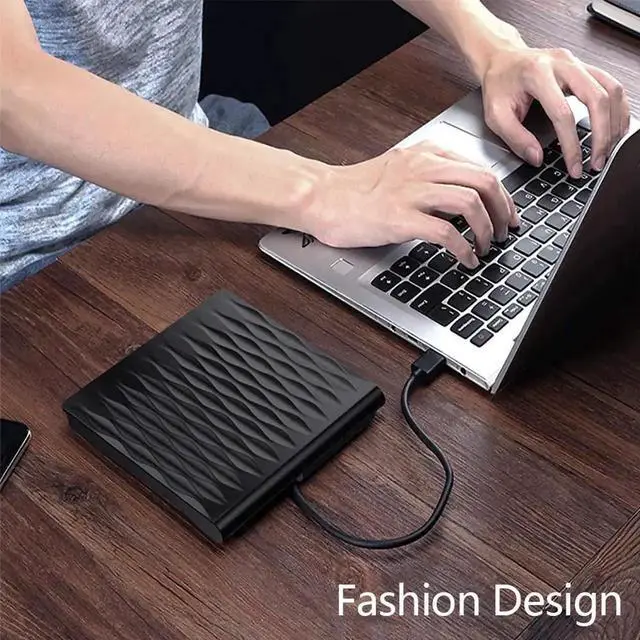 Alt view image 6 of 7 - JAENFONGExternal CD DVD Drive, USB 3.0 Slim Portable External CD/DVD Rewriter Writer CD DVD Burner, High Speed Data Transfer USB Optical Drives Player Player for PC Desktop/Laptop/Windows/Linux/Mac OS