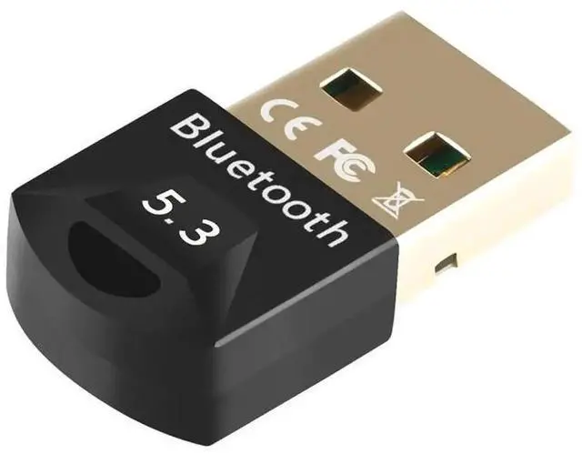 Main image of JAENFONG Bluetooth 5.3 Adapter, Supports Windows 11/10/8.1/7,5.3+EDR USB Bluetooth Wireless Transmitter Receiver for Desktop, Laptop, Mouse, Keyboard, Printers, Headsets (Black)