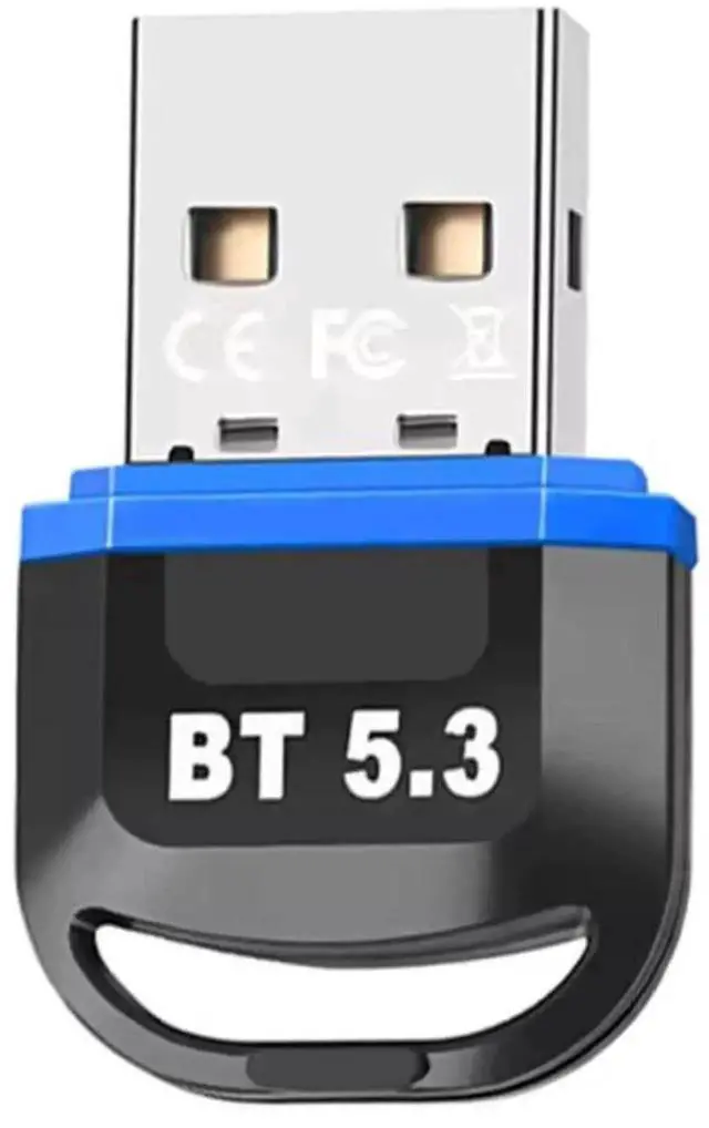 Main image of JAENFONG USB Bluetooth 5.3 Adapter for PC, Plug & Play BT5.3 Bluetooth Dongle Receiver Long Range Support Windows 11/10/8.1 for Desktop Laptop Keyboard Mouse Headset (Blue)