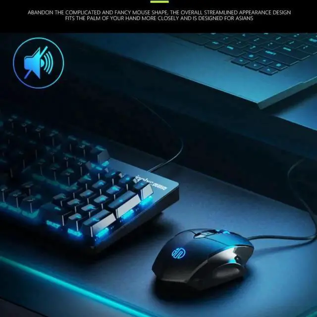 Alt view image 3 of 7 - JAENFONG Wired Gaming Mouse, 6 Button Ergonomic Wired USB Computer Mouse Gamer Mice Silent Mause 4000DPI Optical Mouse for PC Laptop Computer