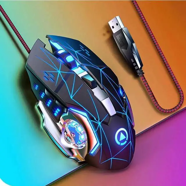 Main image of JAENFONG USB Wired Gaming Mouse, PC Gaming Mice 7 Color RGB LED Backlight Plug and Play Adjustable 3200 DPI, 6 Buttons Computer Peripheral Devices USB Mouse for Windows/PC/Mac/Laptop