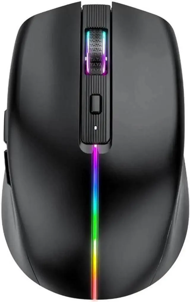 Alt view image 7 of 7 - Gaming Mice, Bluetooth Wireless Mouse - (BT4.0/BT5.0+2.4G) Tri-Mode High Performance Wireless Mouse, Rechargeable, Quiet Click ,3 Adjustable DPI, Multi-Device Compatibility for Laptop, Computer