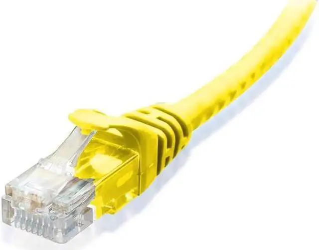 Alt view image 4 of 5 - JAENFONG Cat6 Ethernet Patch Cable RJ Pure Bare Copper Wire LAN Network Internet Patch Cord Internet Router 10-Pack Yellow 15ft