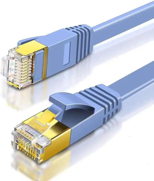 Alt view image 6 of 7 - JAENFONG Cat 6 Ethernet Cable - Flat Internet Network Lan patch cords Solid Cat6 High Speed Computer wire With clips & Snagless Rj45 Connectors for Router, modem faster than Cat5e/Cat5 - 66 ft.