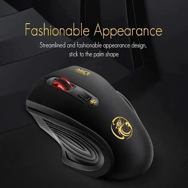 Alt view image 5 of 7 - Wireless Mouse, 2.4G USB Wireless Mice Ergonomic Optical Silent Mouse with Nano Receiver, Noiseless Click Cordless Mouse 3 Levels DPI Adjustable for Laptop,PC,Windows,Mac, Home&Office, Black