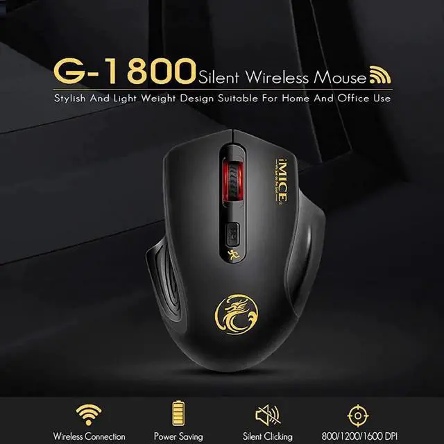 Alt view image 4 of 7 - Wireless Mouse, 2.4G USB Wireless Mice Ergonomic Optical Silent Mouse with Nano Receiver, Noiseless Click Cordless Mouse 3 Levels DPI Adjustable for Laptop,PC,Windows,Mac, Home&Office, Black