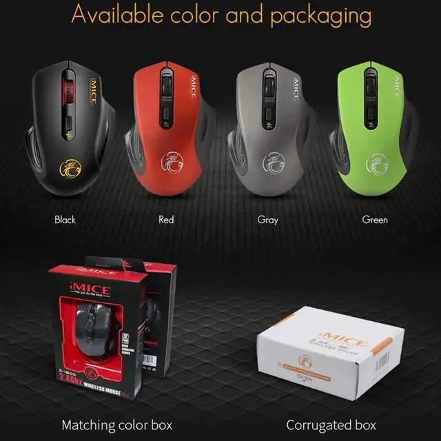 Alt view image 7 of 7 - Ergonomic Wireless Silent PC Mouse - 2.4Ghz Wireless Mouse, 1600 dpi Dpi Three-Speed Adjustment, Comfortable to Hold Pc Gaming Mice, Smart and Point-Saving Home Office Accessories