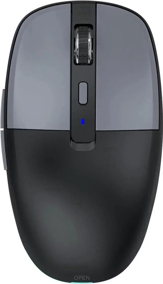 Main image of Multi-Device Wireless Mouse for Office, USB 2.4G/Type-C 2.4G/BT5.1 Dual Mode, Silent Click, 3200 DPI, Ergonomic Design with RGB Light, Bluetooth Wireless Mouse with Type-C Fast Charging