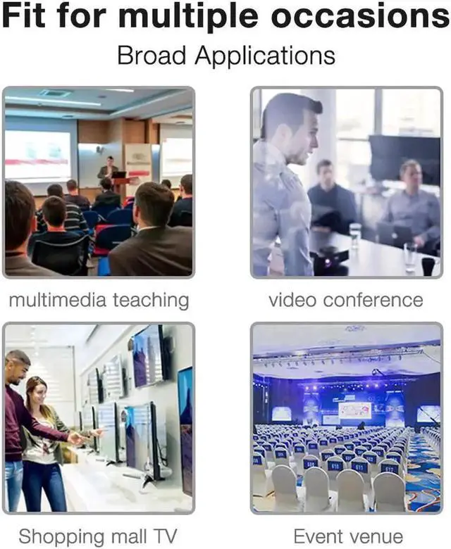 Alt view image 4 of 7 - JAENFONG Hdmi Splitter 1 in 4 Out V1.4b Powered Hdmi Video Splitter with AC Adaptor Duplicate/Mirror Screen Monitor Supports Ultra HD 1080P 2K x4K@30Hz and 3D Resolutions (1 Input to 4 Outputs)