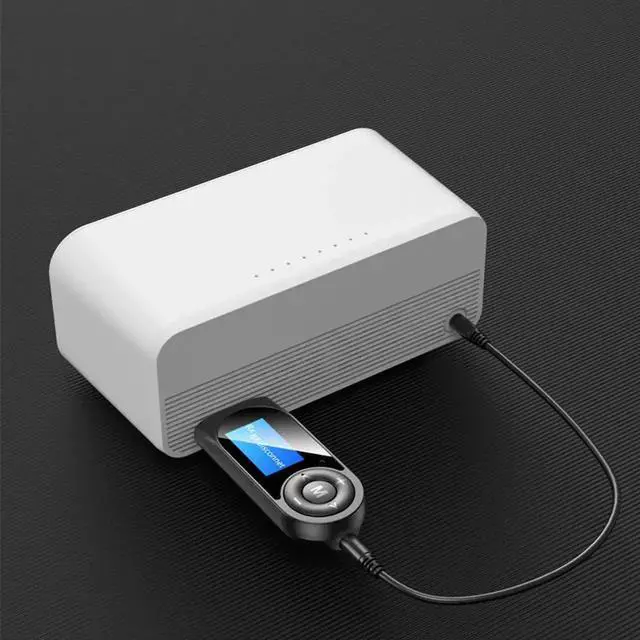 Alt view image 3 of 7 - JAENFONG USB Adapter Bluetooth 5.0 Audio Receiver Transmitter AUX 3.5MM Music Stereo Wireless Adapters for Car TV PC Speaker Adaptador (Color: Black)