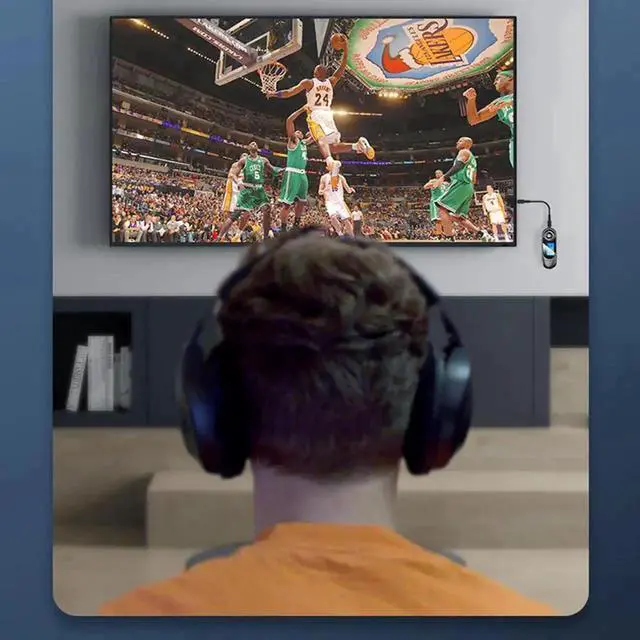 Alt view image 5 of 7 - JAENFONG USB Adapter Bluetooth 5.0 Audio Receiver Transmitter AUX 3.5MM Music Stereo Wireless Adapters for Car TV PC Speaker Adaptador (Color: Black)