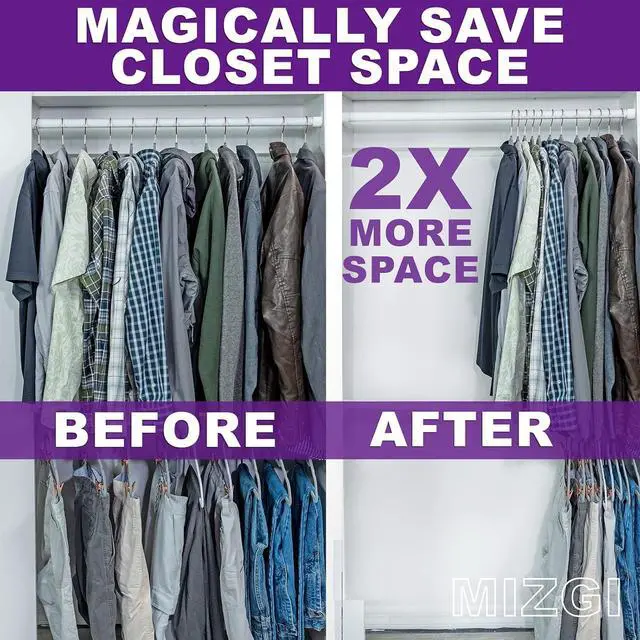 Alt view image 5 of 7 - MIZGI Premium Velvet Hangers Pack 60 Pcs Heavyduty - Non Slip Slimline - Velvet Suit Hanger Ivory - Gold Hooks,Space Saving Clothes Hanger