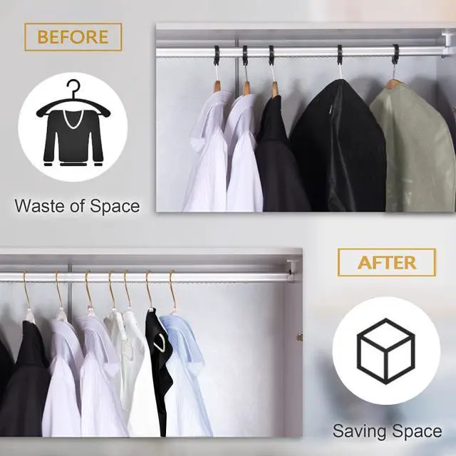 Alt view image 7 of 7 - Clear Clothes Hangers 16", 20 Pack Plastic Coat Hanger for Adult Closet, Durable Ganchos de Ropa with Swivel Hook, Thin Space Saving Perchas de Plástico for Spaghetti Strap Dress Suit