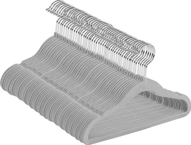 Alt view image 7 of 7 - Utopia Home Kids Hangers Velvet (50 Pack) - 11 Inch Durable Baby Hangers for Closet - Perfect for Toddler & Non Slip for Everyday Use (Grey)