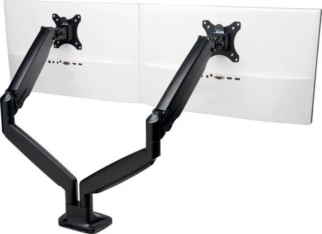 Main image of Kensington SmartFit One-Touch Height Adjustable Dual Monitor Arm - Black (K59601WW)