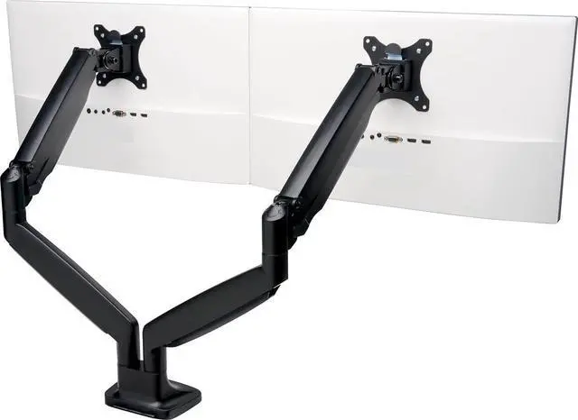 Alt view image 2 of 4 - Kensington SmartFit One-Touch Height Adjustable Dual Monitor Arm - Black (K59601WW)