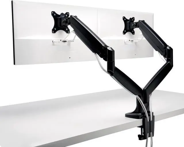 Alt view image 3 of 4 - Kensington SmartFit One-Touch Height Adjustable Dual Monitor Arm - Black (K59601WW)
